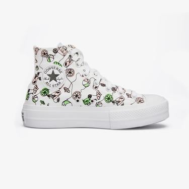  Converse Chuck Taylor All Star Lift Kadın Beyaz Platform Sneaker