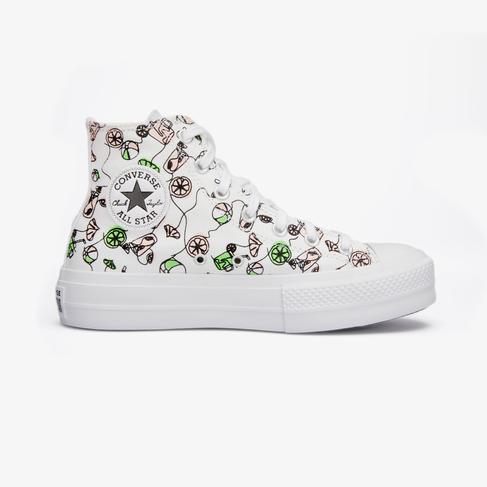  Converse Chuck Taylor All Star Lift Kadın Beyaz Platform Sneaker