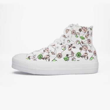  Converse Chuck Taylor All Star Lift Kadın Beyaz Platform Sneaker