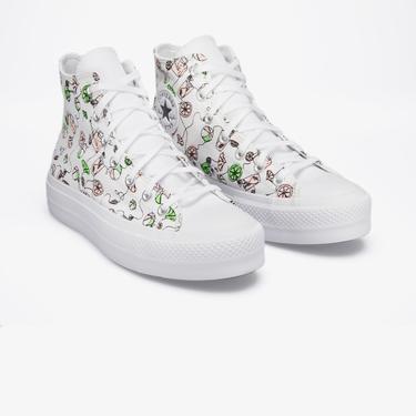  Converse Chuck Taylor All Star Lift Kadın Beyaz Platform Sneaker