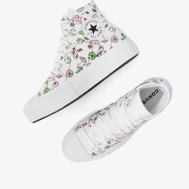  Converse Chuck Taylor All Star Lift Kadın Beyaz Platform Sneaker