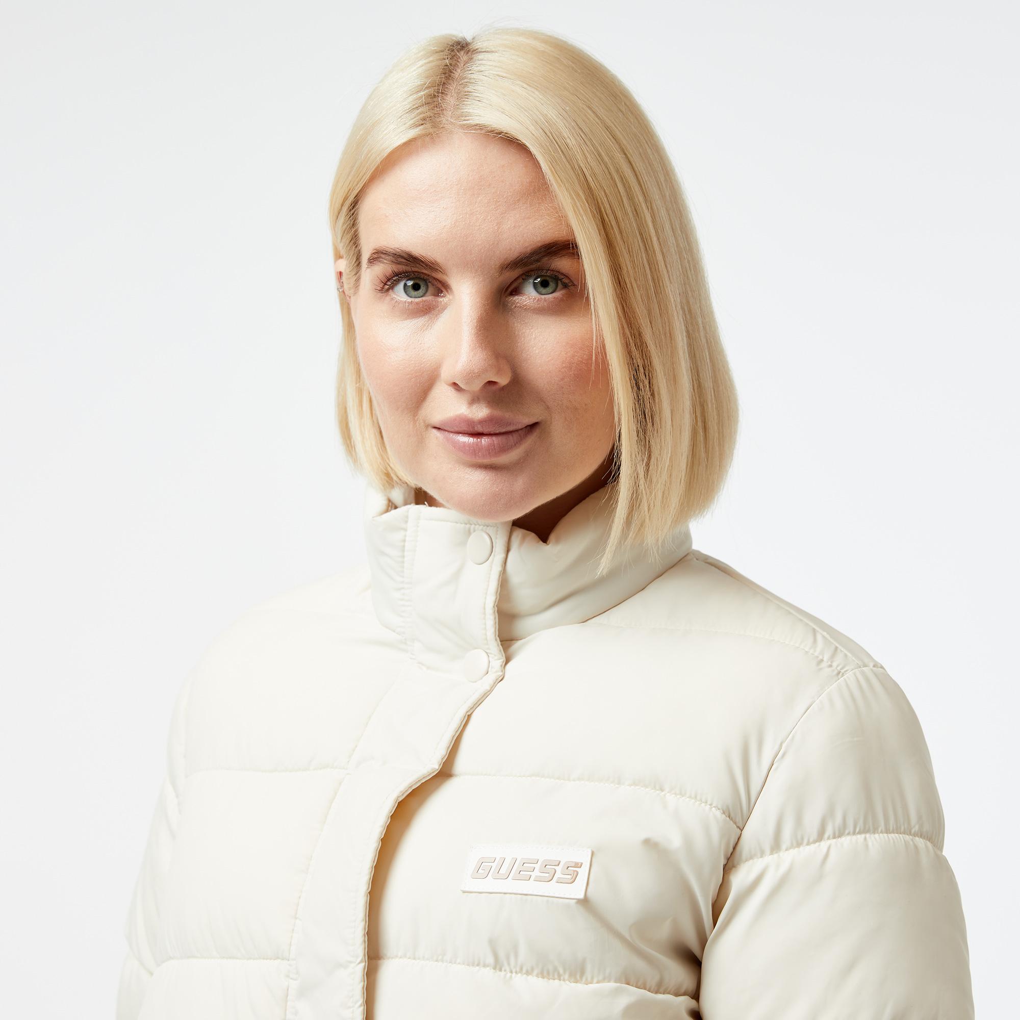 Guess Kadın Beyaz Mont