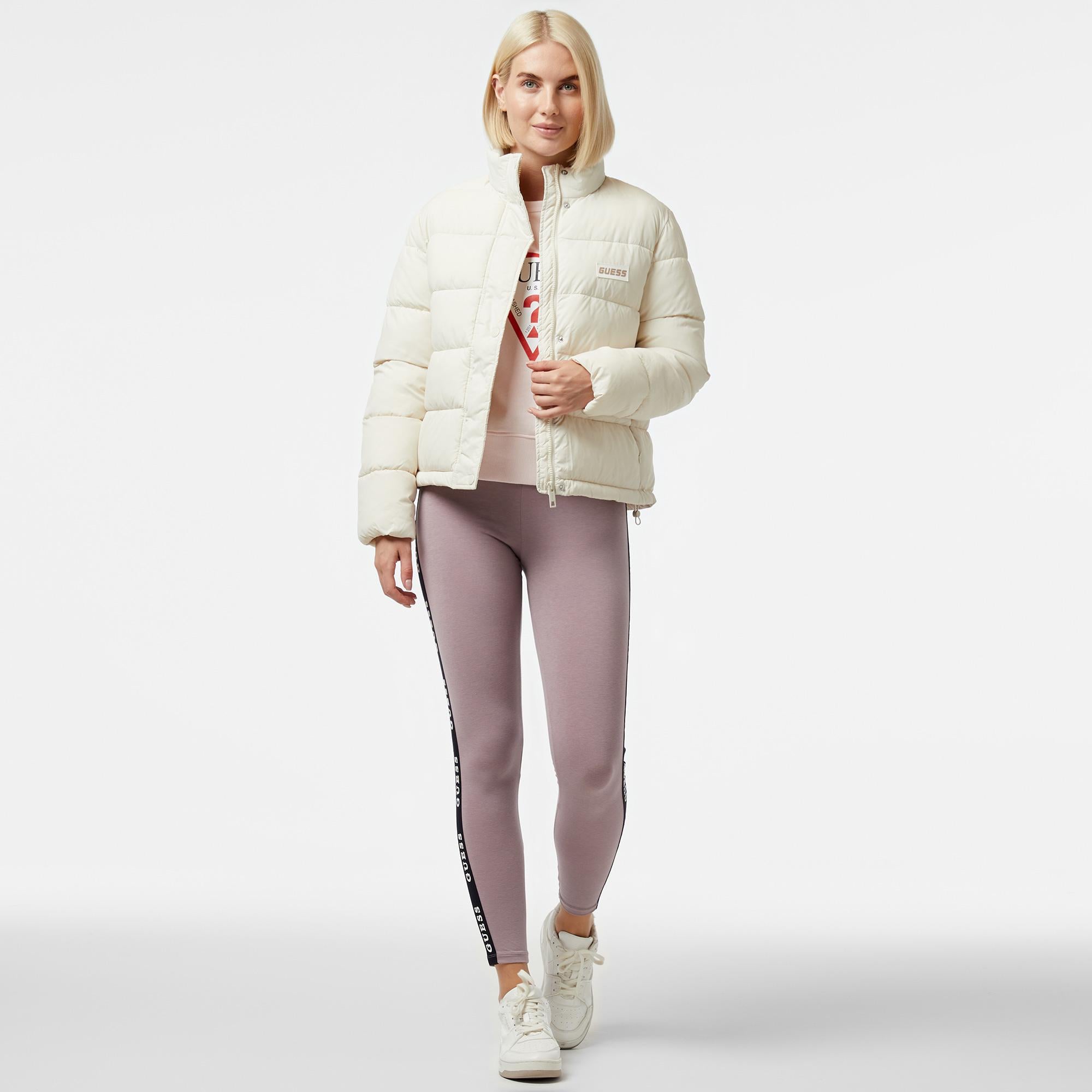 Guess Kadın Beyaz Mont