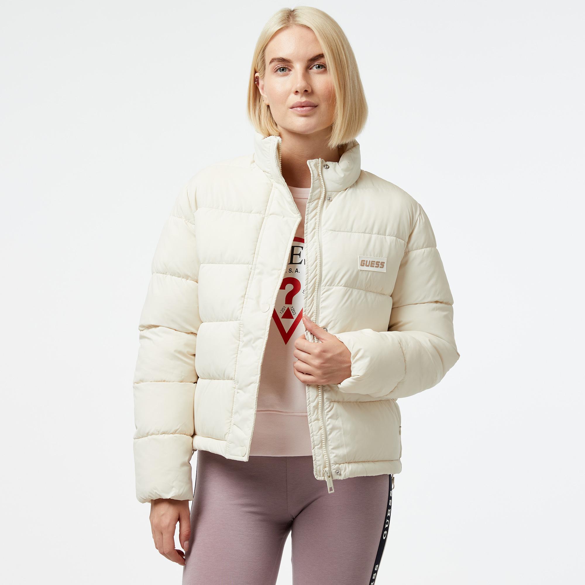 Guess Kadın Beyaz Mont