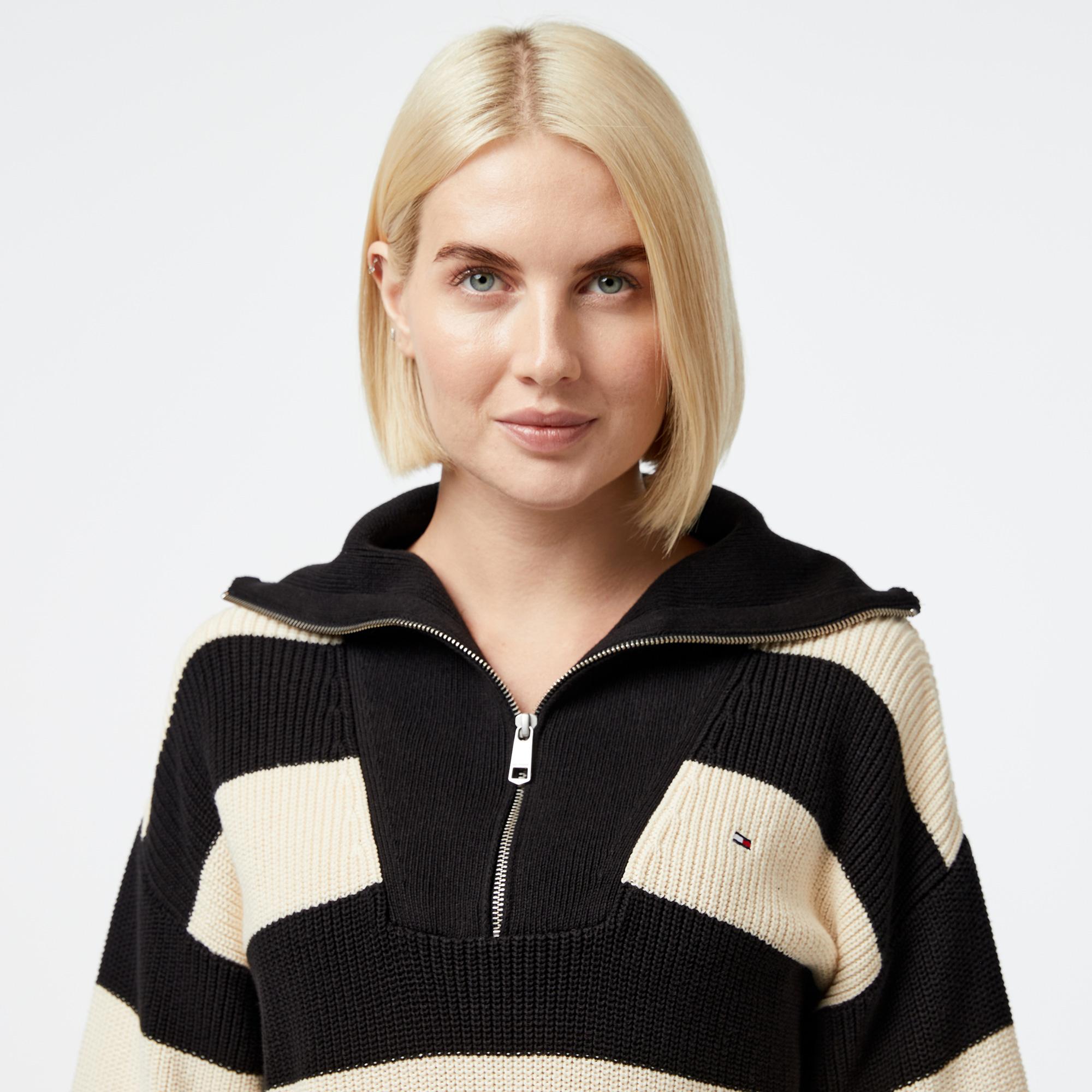 Tommy Hilfiger Kadın Siyah Triko