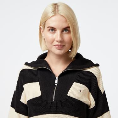  Tommy Hilfiger Kadın Siyah Triko