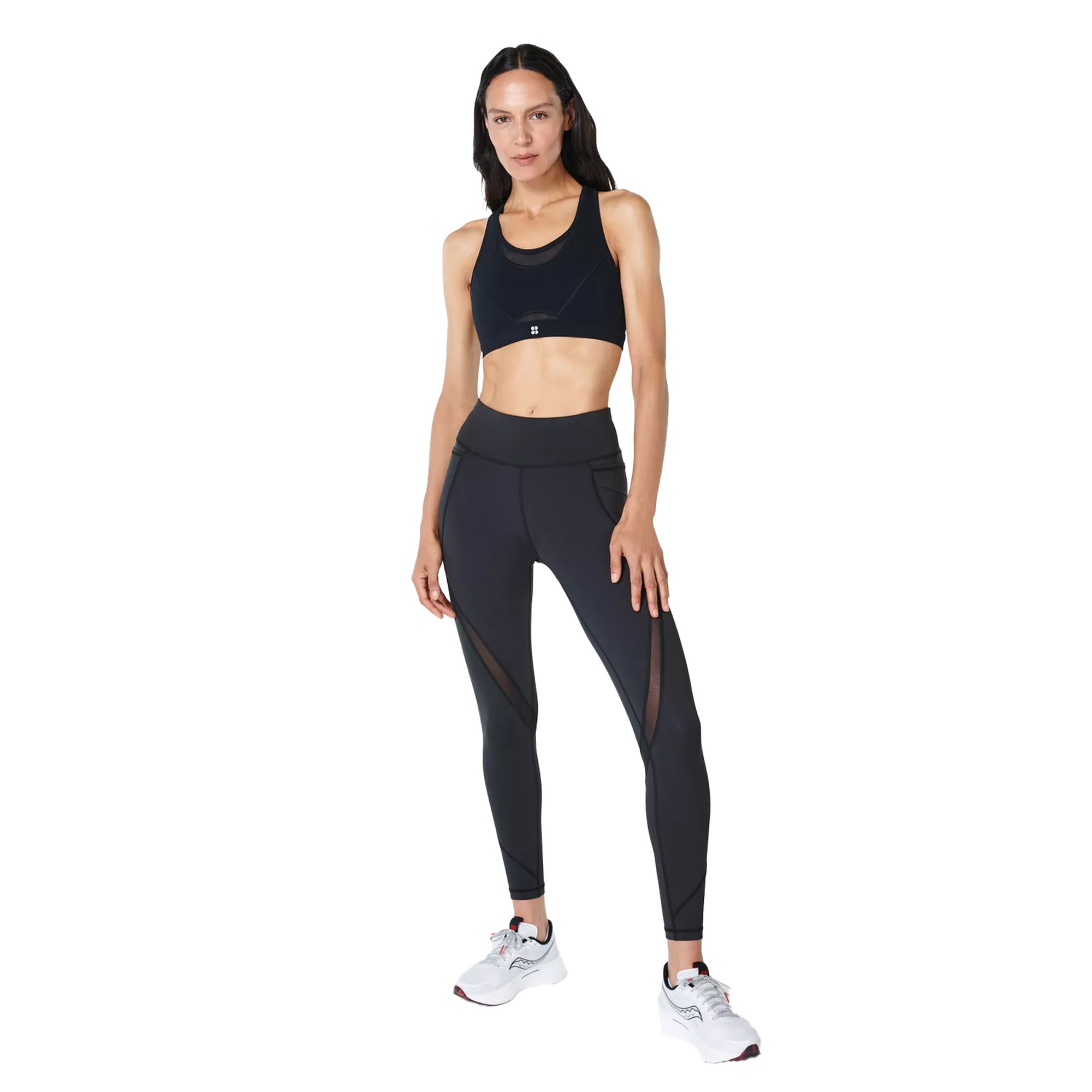 Sweaty Betty Power Icon Running Kadın Siyah Koşu Bra