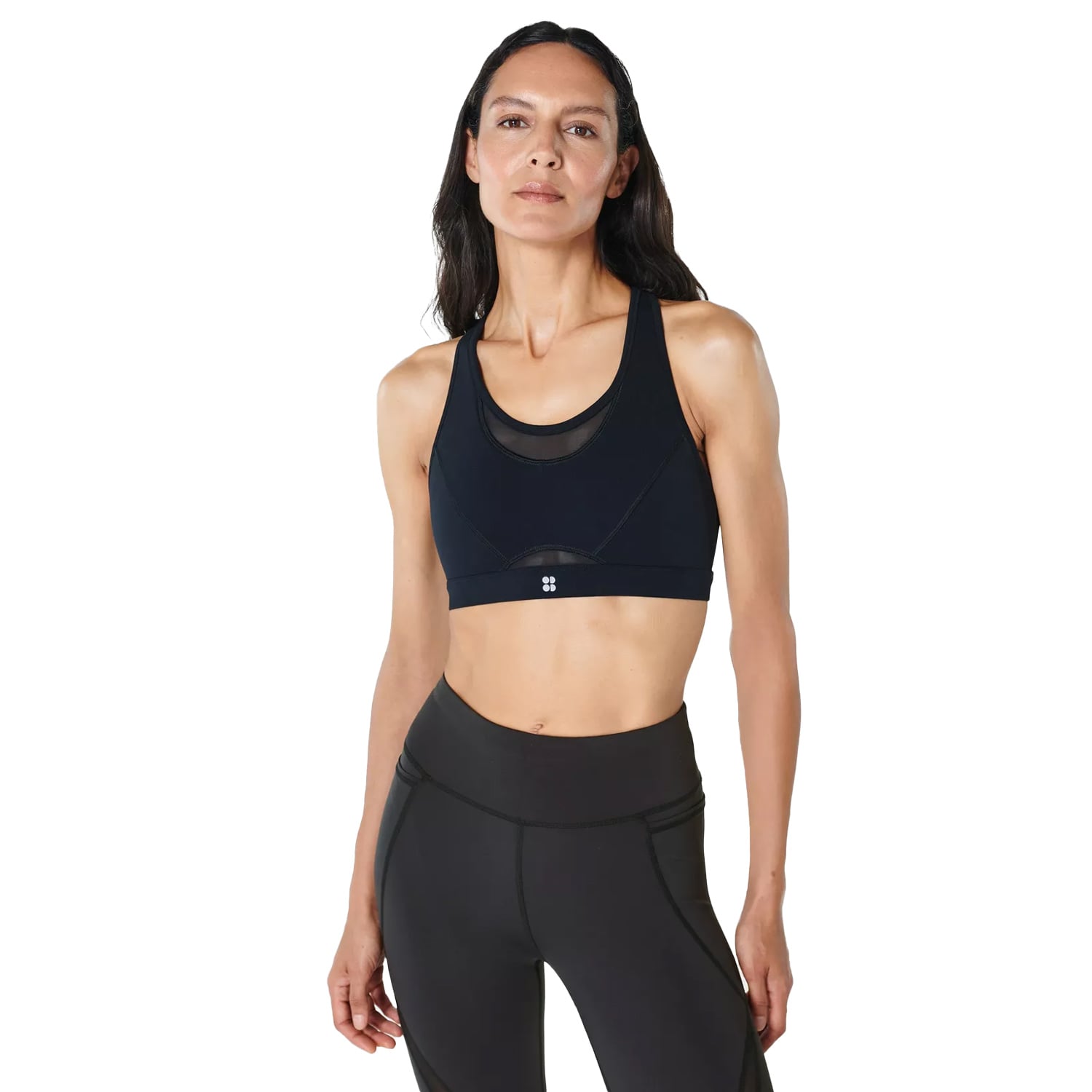  Sweaty Betty Power Icon Running Kadın Siyah Koşu Bra