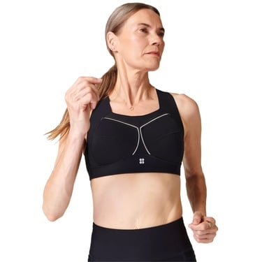  Sweaty Betty Zero Gravity Running Bra Kadın Siyah Koşu Bra