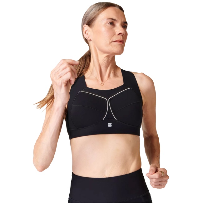  Sweaty Betty Zero Gravity Running Bra Kadın Siyah Koşu Bra