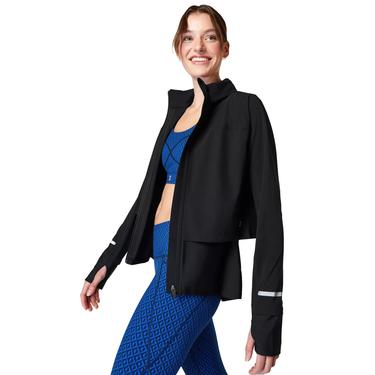  Sweaty Betty Fast Track Kadın Siyah Koşu Ceketi