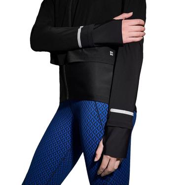  Sweaty Betty Fast Track Kadın Siyah Koşu Ceketi