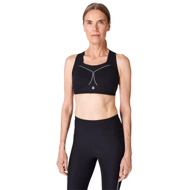  Sweaty Betty Zero Gravity Running Bra Kadın Siyah Koşu Bra
