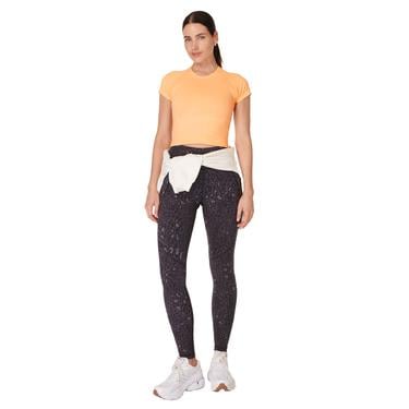  Sweaty Betty Athlete Crop Seamless Workout Kadın Turuncu Koşu Tank Top