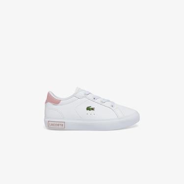  Lacoste POWERCOURT Bebek Beyaz Sneaker
