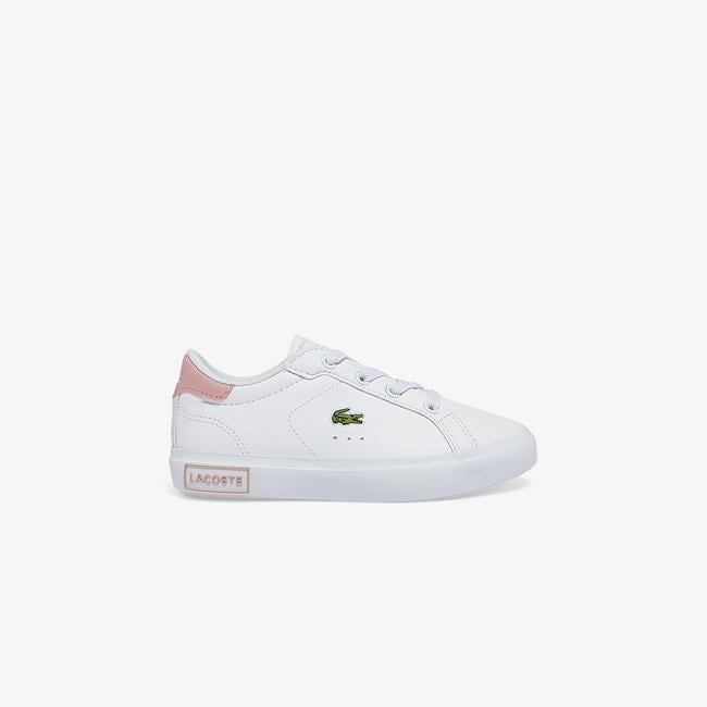 Lacoste POWERCOURT Bebek Beyaz Sneaker