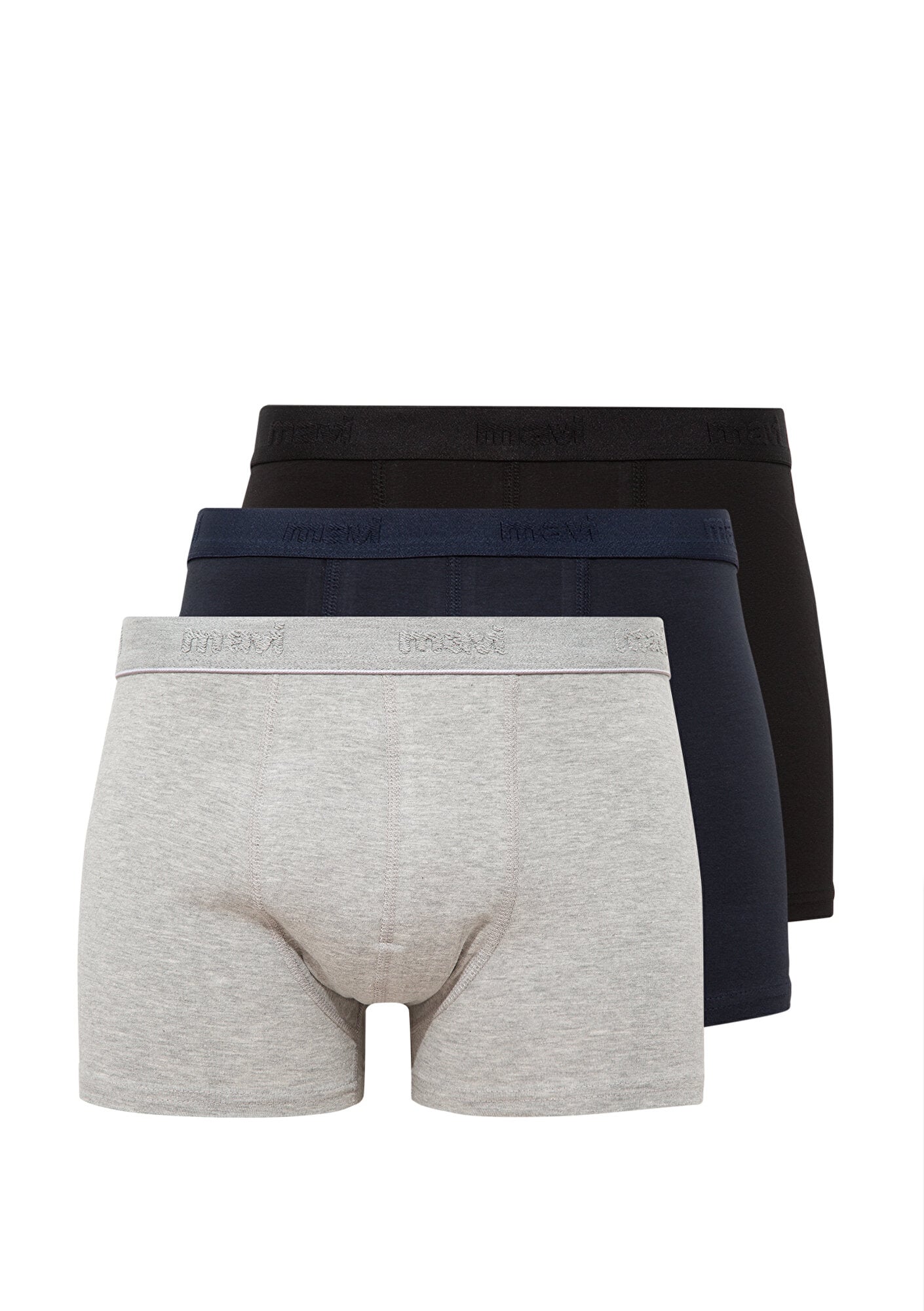  Mavi 3lü Siyah Basic Boxer Seti 0911411-900