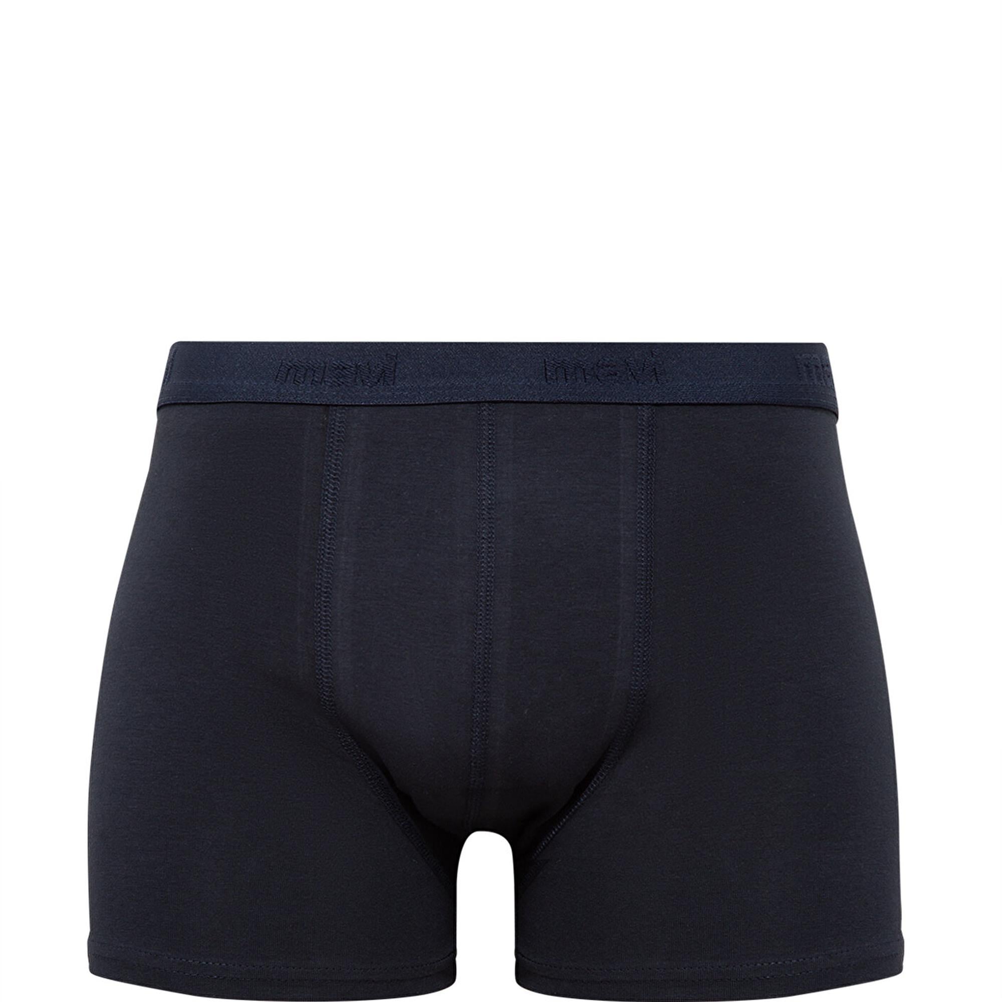 Mavi 3lü Siyah Basic Boxer Seti 0911411-900