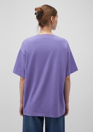  Mavi Mavi Logo Baskılı Mor Tişört Oversize / Geniş Kesim 1600843-70611