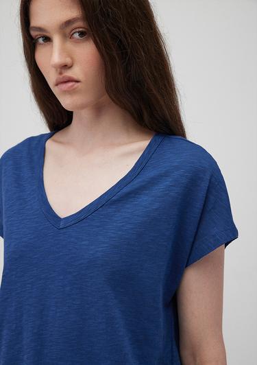  Mavi V Yaka Lacivert Basic Tişört Regular Fit / Normal Kesim 1612380-30808