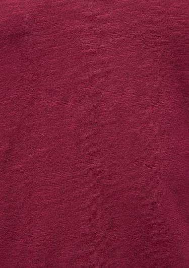  Mavi V Yaka Pembe Basic Tişört Regular Fit / Normal Kesim 1612380-70919