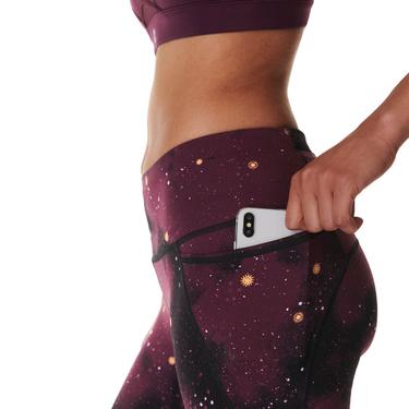  Sweaty Betty Power 7/8 Workout Leggings Kadın Mor Fitness Tayt