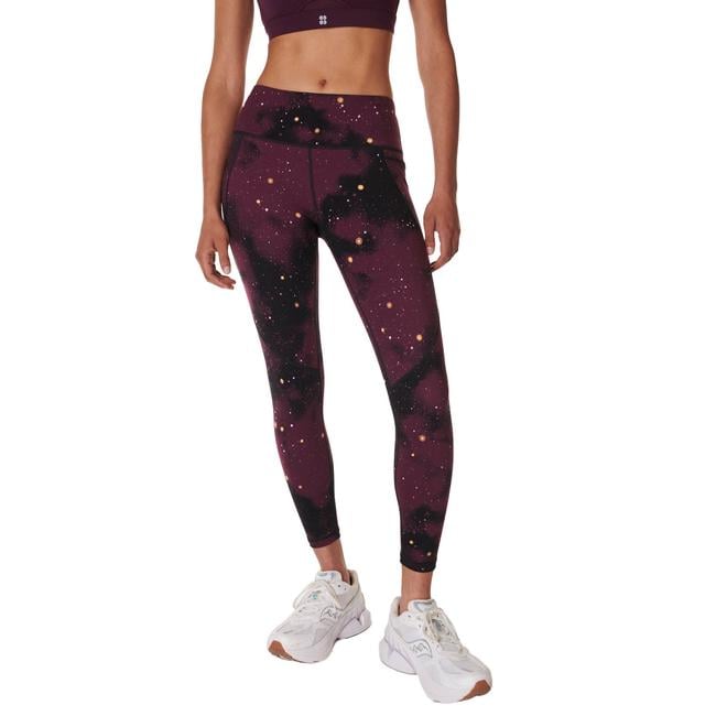  Sweaty Betty Power 7/8 Workout Leggings Kadın Mor Fitness Tayt