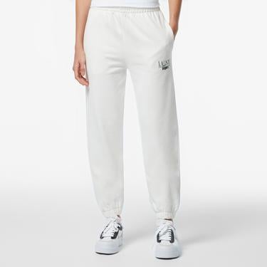  Lacoste Printed Kadın Beyaz Eşofman Altı