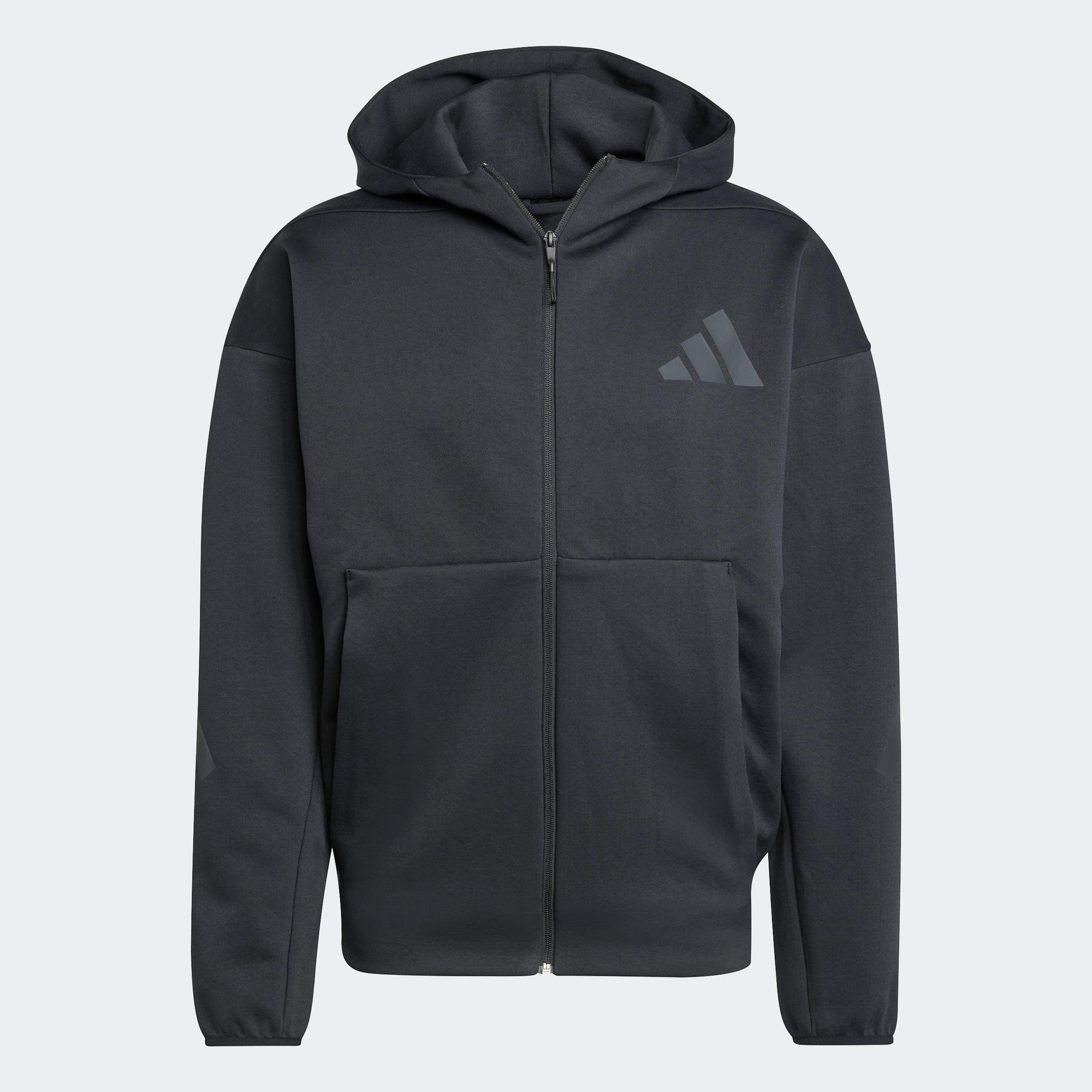adidas Z.N.E. Full-Zip Hooded Erkek Siyah Eşofman Üstü