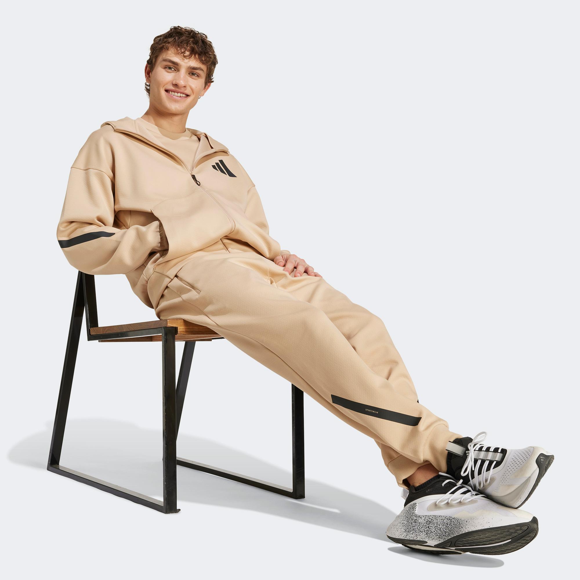 adidas M Z.N.E. Fz Erkek Bej Eşofman Üstü