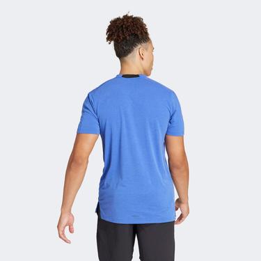  adidas Designed for Training Erkek Mavi T-Shirt