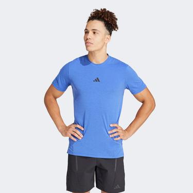  adidas Designed for Training Erkek Mavi T-Shirt