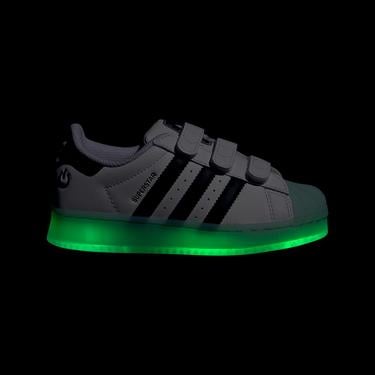  adidas Superstar LED Light Çocuk Işıklı Beyaz Ayakkabı