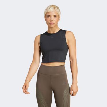  adidas Pro Series Kadın Siyah Kolsuz T-Shirt
