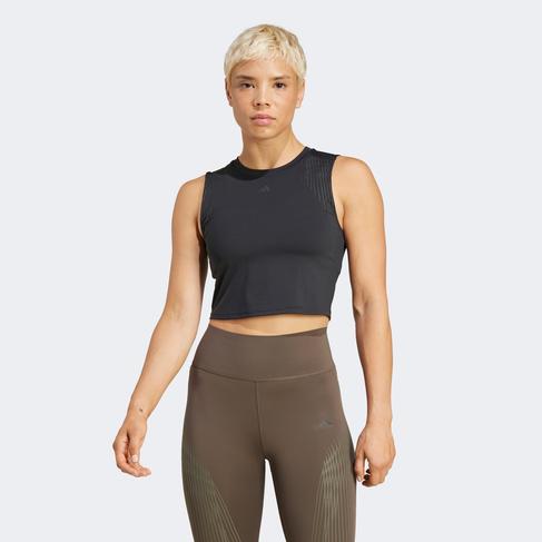  adidas Pro Series Kadın Siyah Kolsuz T-Shirt