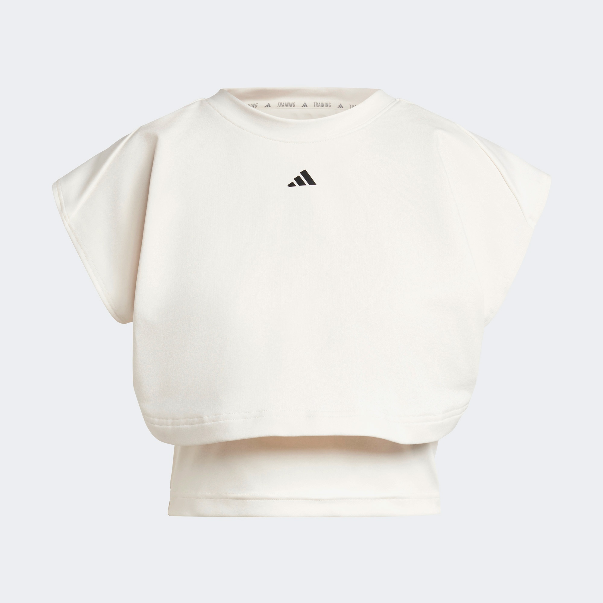 adidas Power Boxy Kadın Beyaz Antrenman T-Shirt