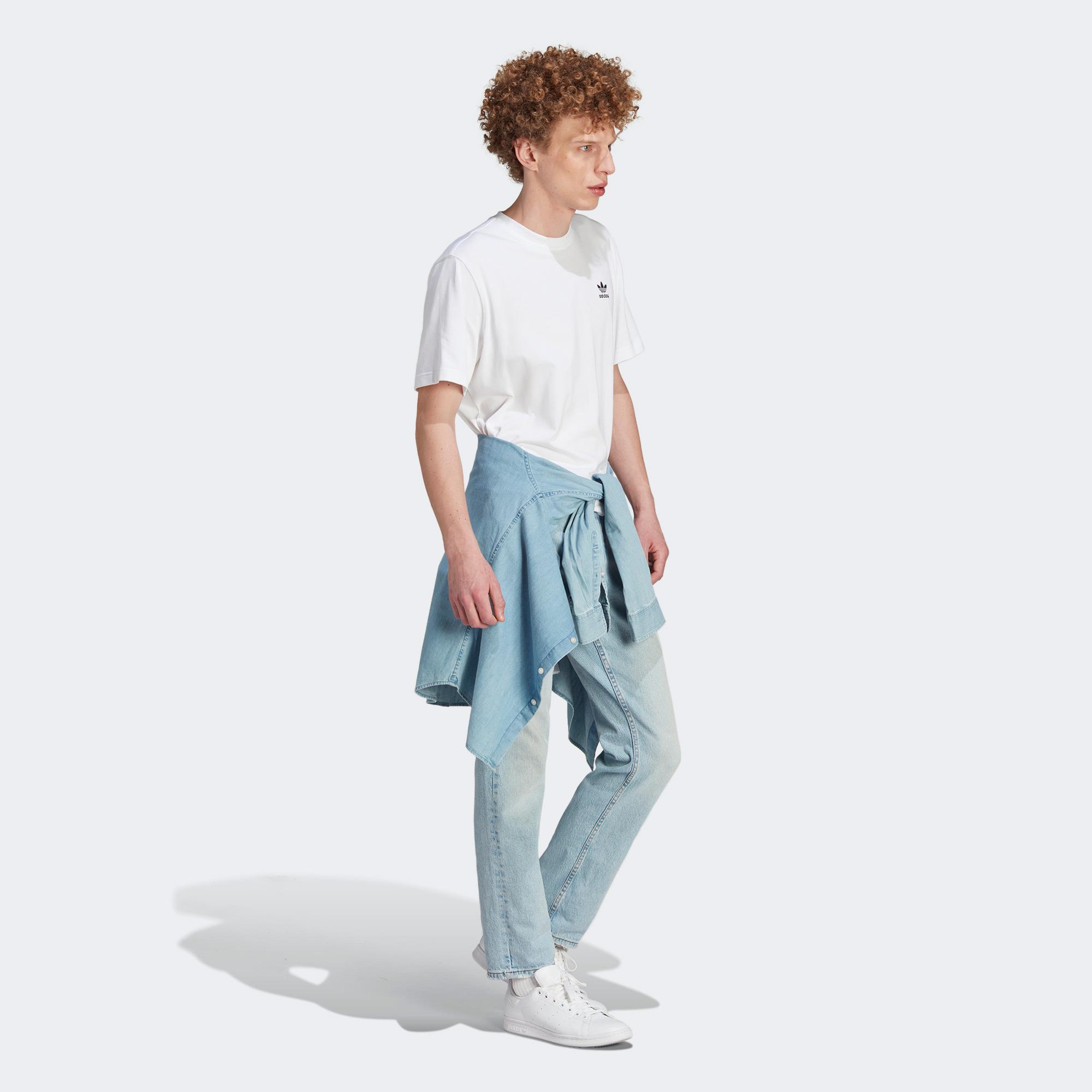 adidas B+F Trefoil Erkek Beyaz T-Shirt