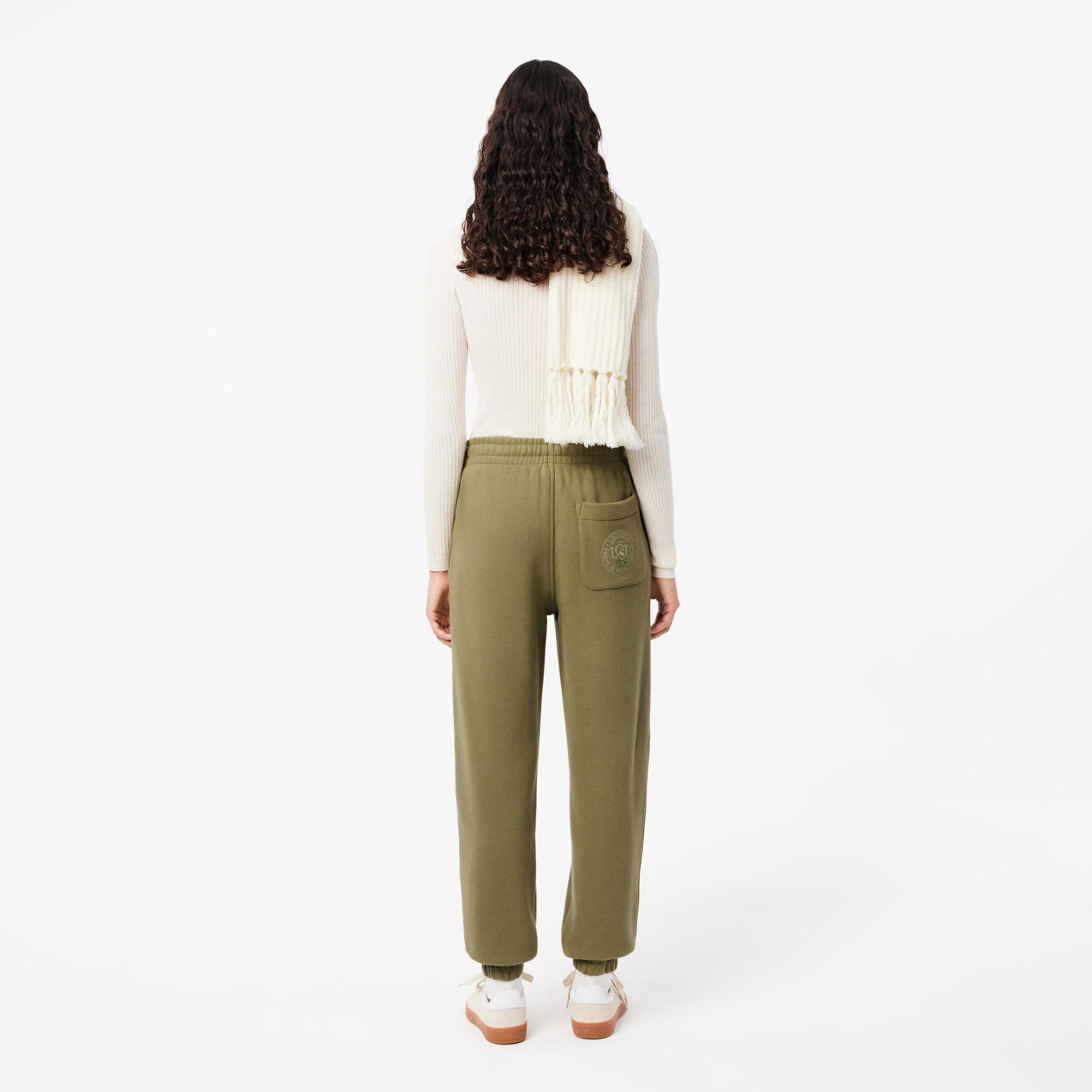 Kadın Straight Fit Haki Eşofman Altı