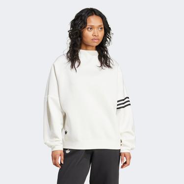  adidas Neuclassics Oversize Kadın Beyaz Sweatshirt