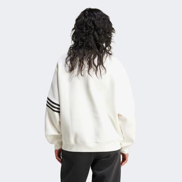  adidas Neuclassics Oversize Kadın Beyaz Sweatshirt