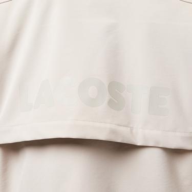  Erkek Relaxed Fit Kapüşonlu Baskılı Krem Yağmurluk