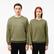 Unisex Loose Fit Bisiklet Yaka Organik Pamuk Siyah Sweatshirt