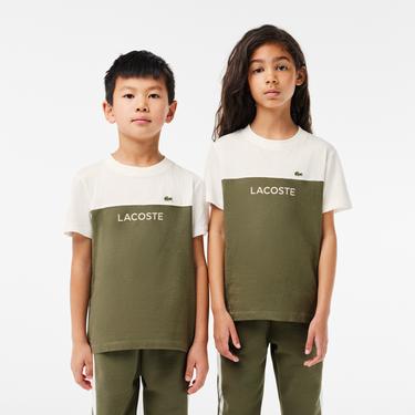  Lacoste Çocuk Beyaz T-shirt
