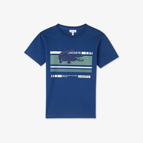  Erkek Çocuk Mavi T-shirt