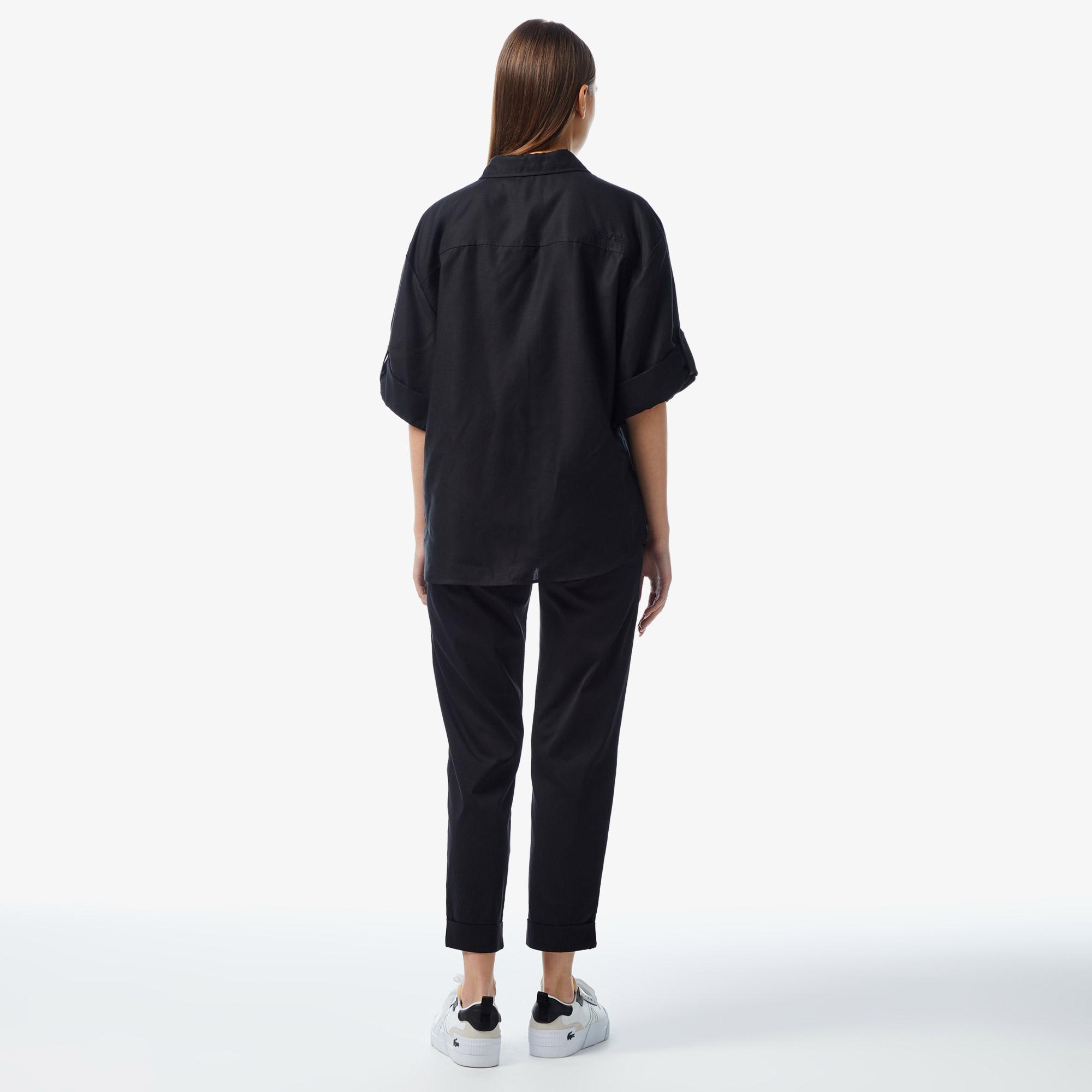 Kadın Regular Fit Siyah Pantolon