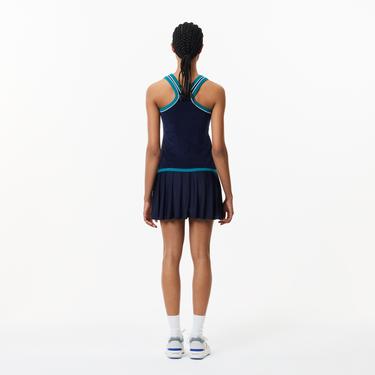  Kadın Flare Fit Askılı Lacivert Elbise