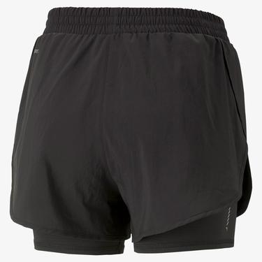  Puma Run Fav Woven 2In1 Short W Kadın Siyah Günlük Şort