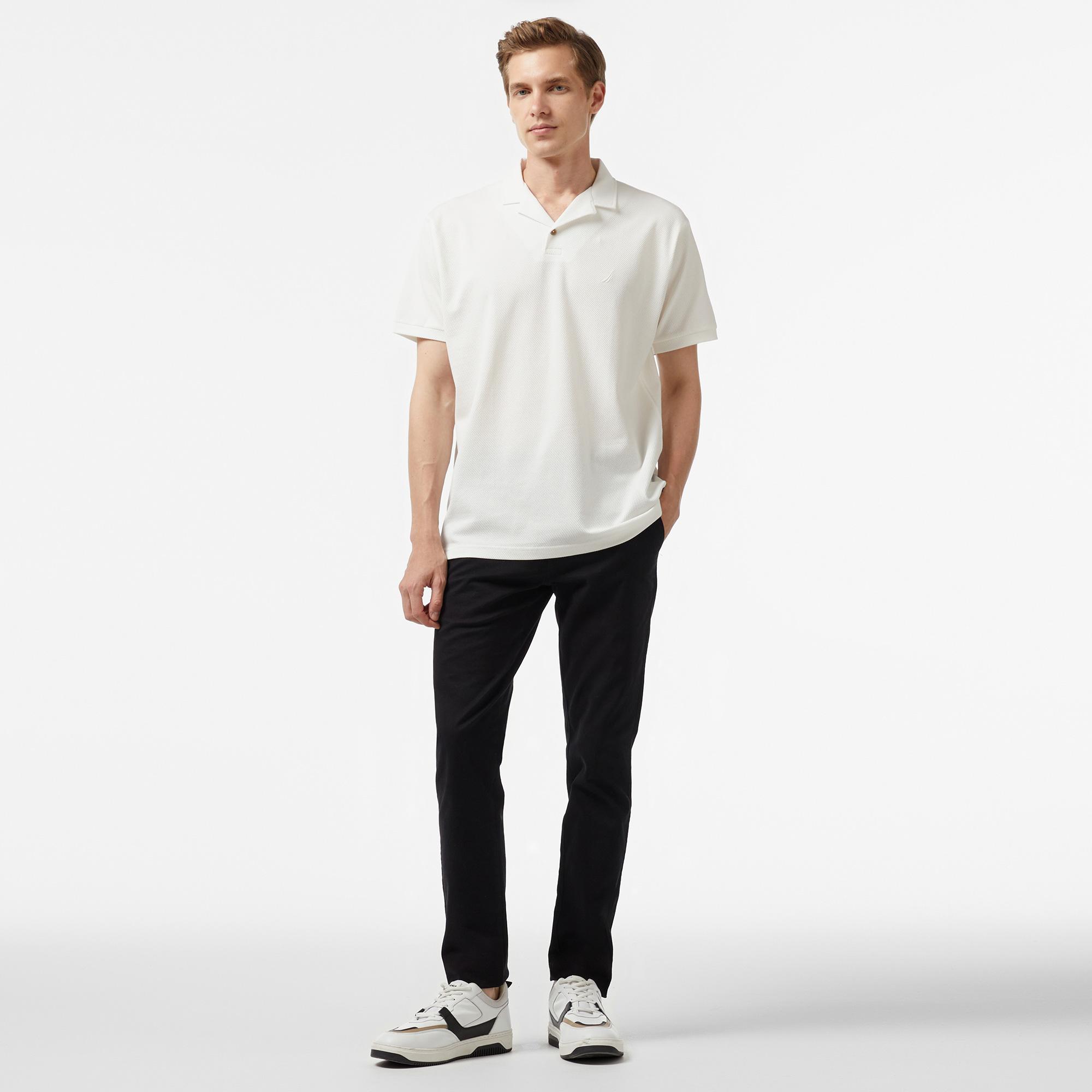 Nautica Erkek Kırık Beyaz Classic Fit Polo
