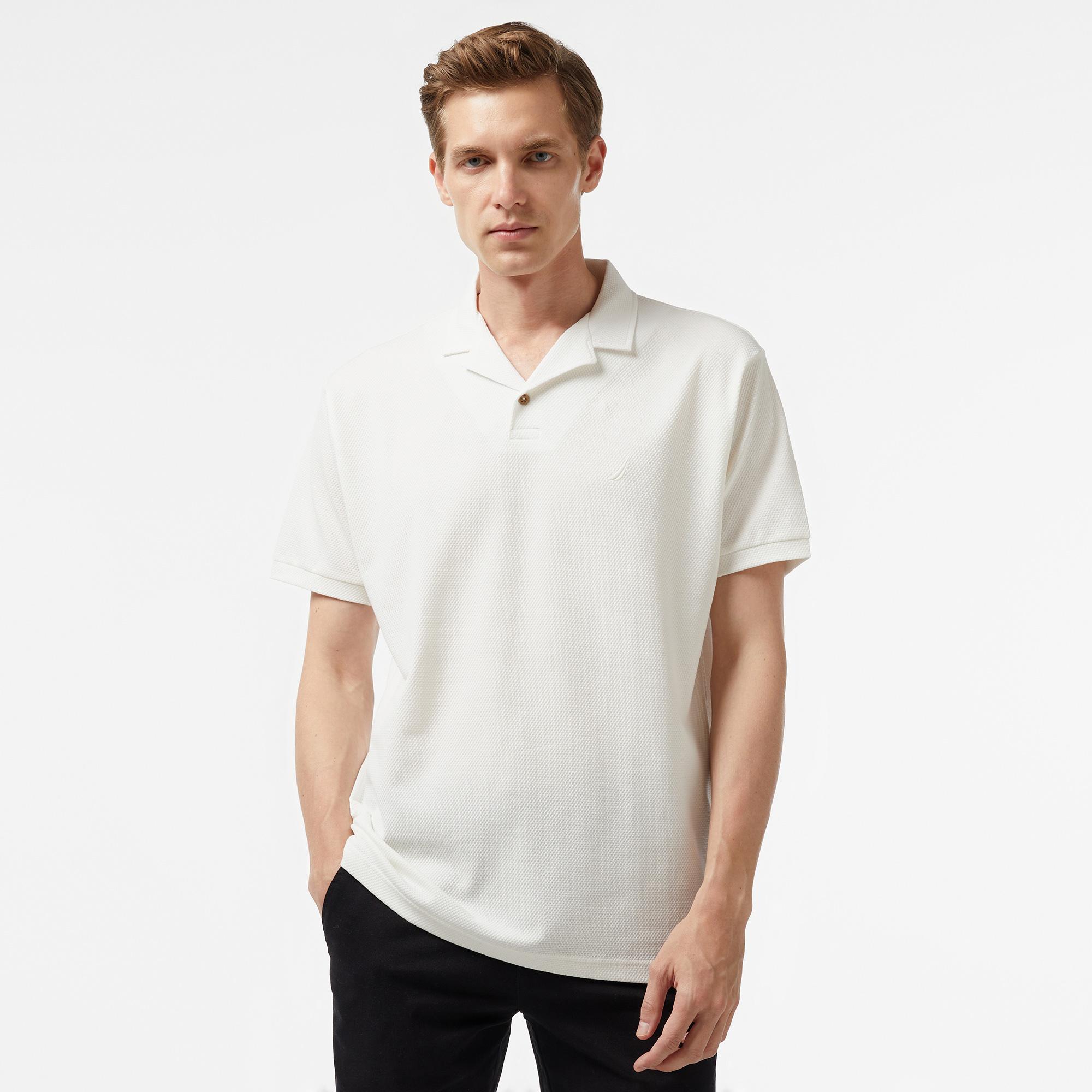 Nautica Erkek Kırık Beyaz Classic Fit Polo