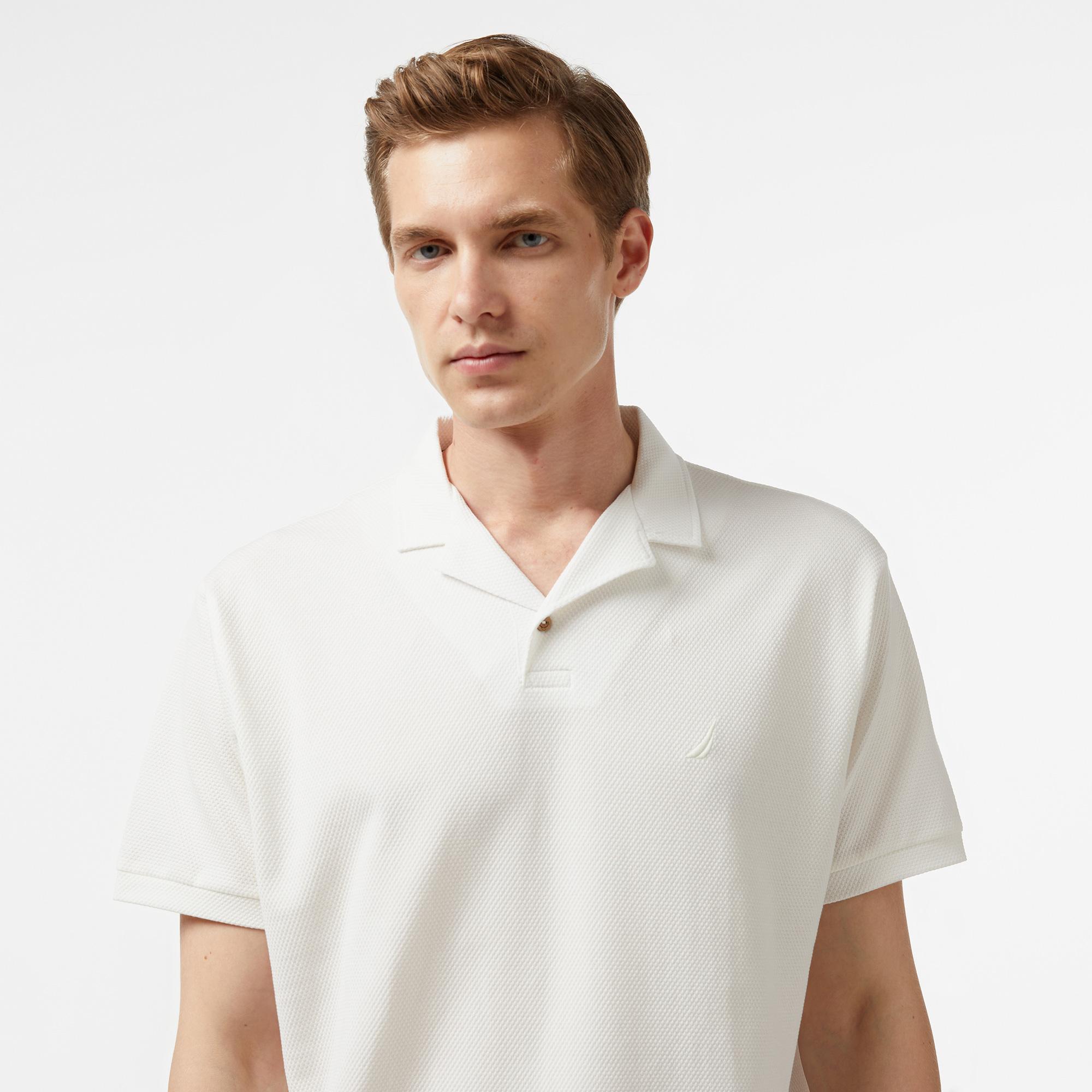 Nautica Erkek Kırık Beyaz Classic Fit Polo